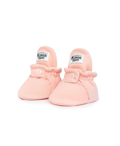 [36896] Kings & Rebels | Classic Cotton Baby Booties - Rose (Newborn)