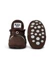 Kings & Rebels | Gripper Gamuza Baby Booties - Chocolate