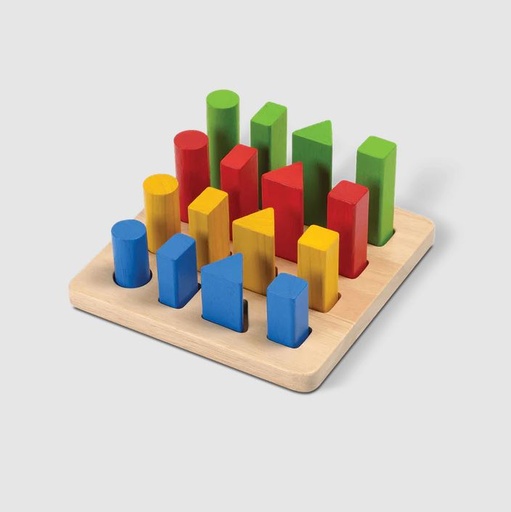 [5125] Plan Toys | Geometric Peg Board