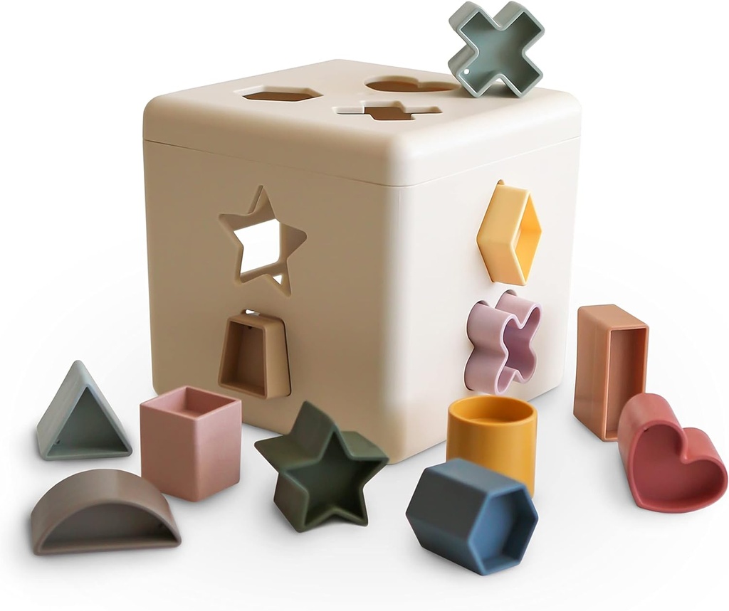 Mushie | Shape Sorting Box