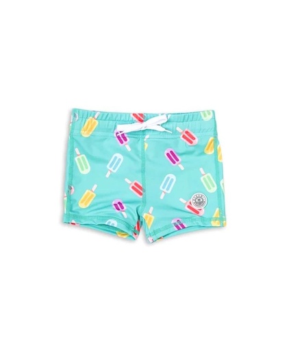 Badawii | Baby Swim Shorts - Happy Popsicle Green