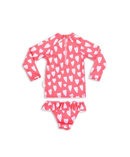 Badawii | Girl 2-Piece Swimsuit - Summer Love Red