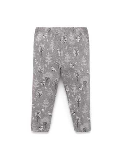 Purebaby | Snowy Forest Thick Rib Leggings