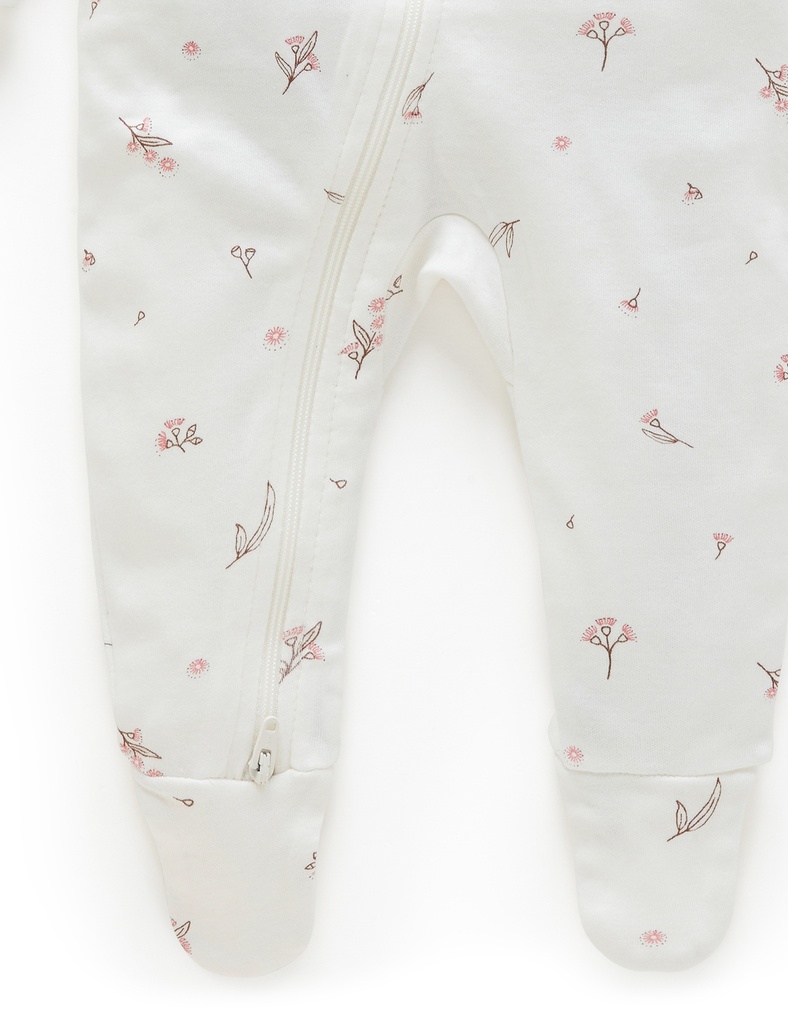 Purebaby | Vanilla Blossom Zip Growsuit