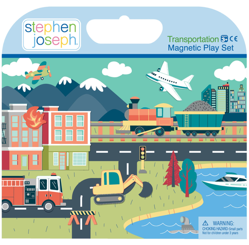 [SJ110862A] Stephen Joseph | Transportation Magnetic Playset