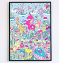 OMY | Large Poster Lily Unicorn with Stickers